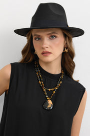 Midnight Stone Doğal Taş Kolye