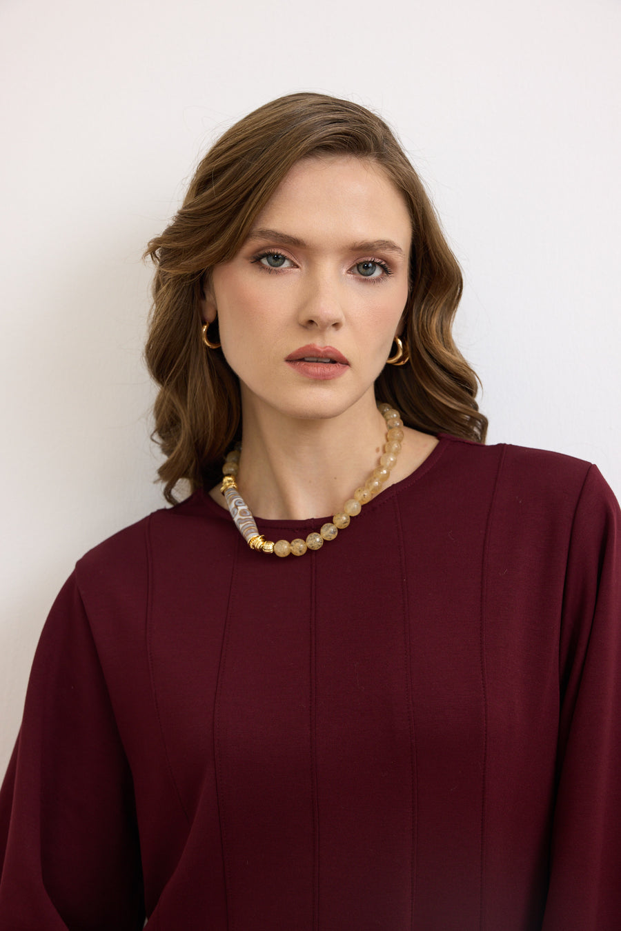 Golden Harmony Doğal Taş Kolye