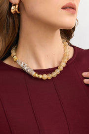 Golden Harmony Doğal Taş Kolye