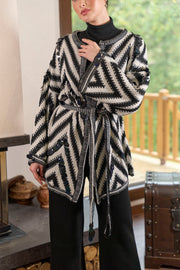 Siyah Beyaz İkili Triko Takım