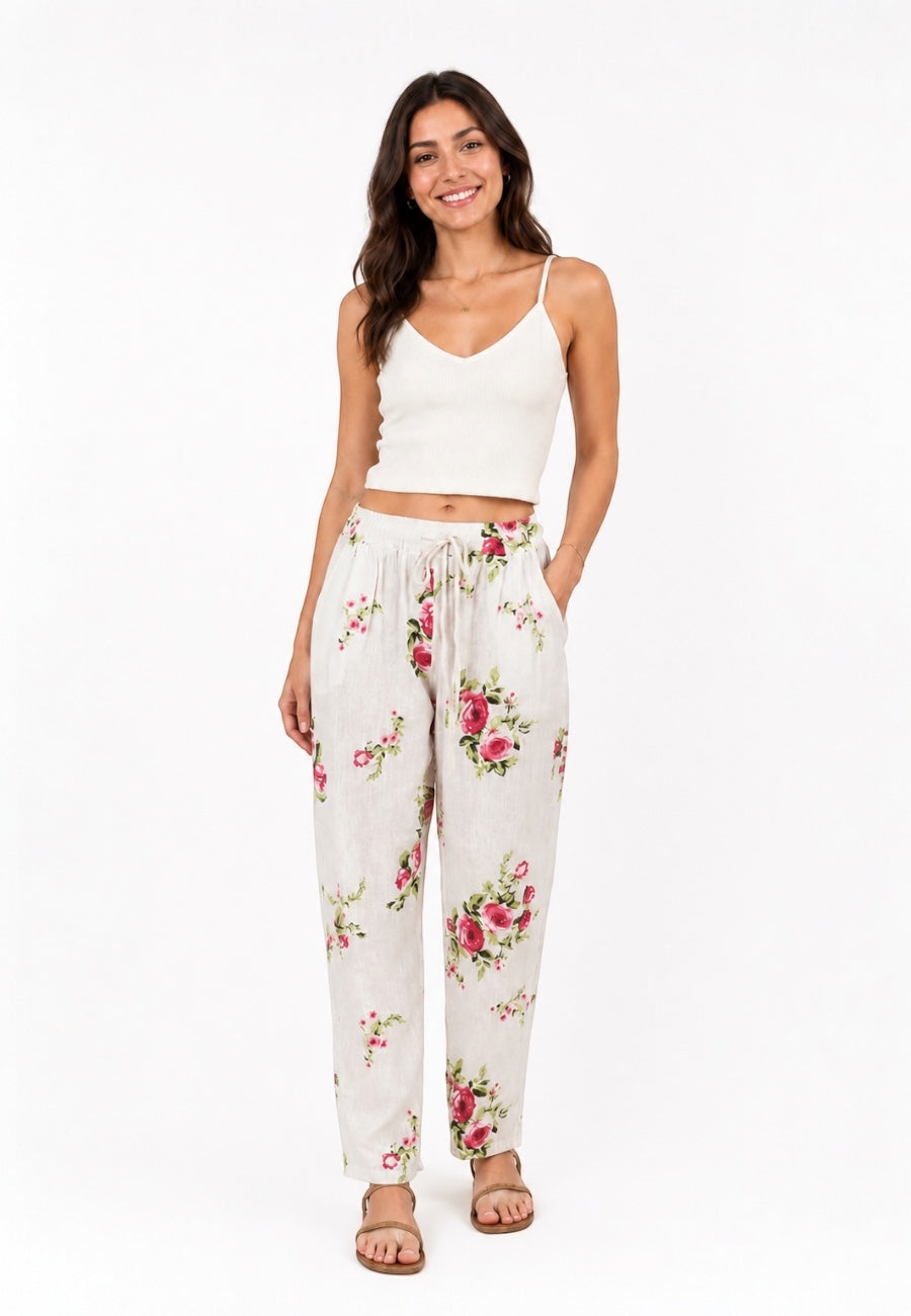 Rosalie Keten Pantolon Beyaz