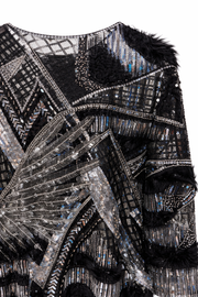 Noir Mozaiği Couture Bluz