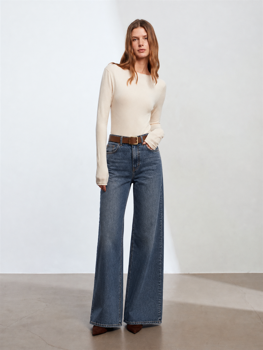 Kemerli Noirs Jean Pantolon