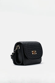 Wanda İnci Taneli Saplı Kapitone Kadın Çantası Kahve