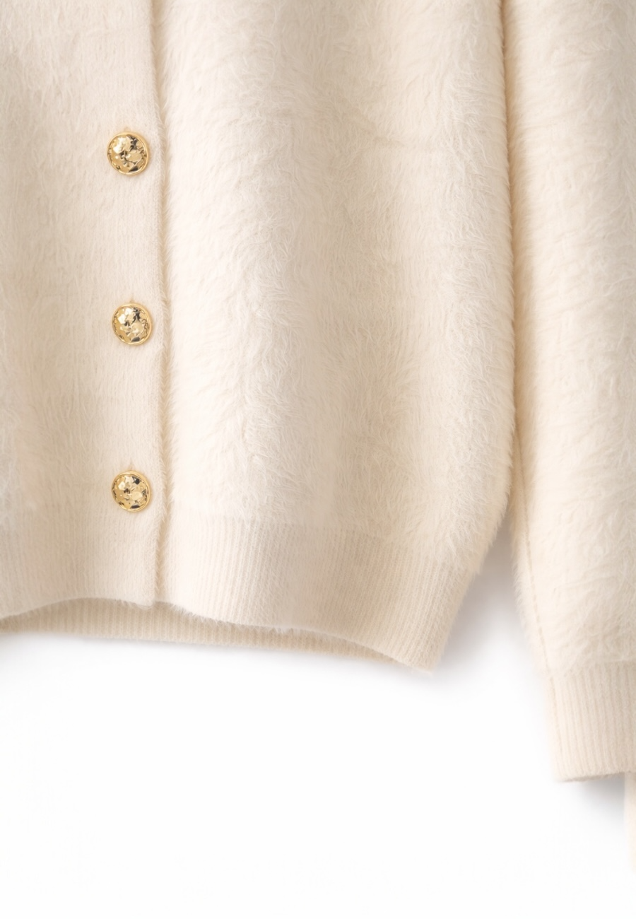 Fiyonk Detaylı Yumuşak Dokulu Triko Hırka