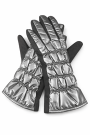 Kapitone Gümüş Eldiven