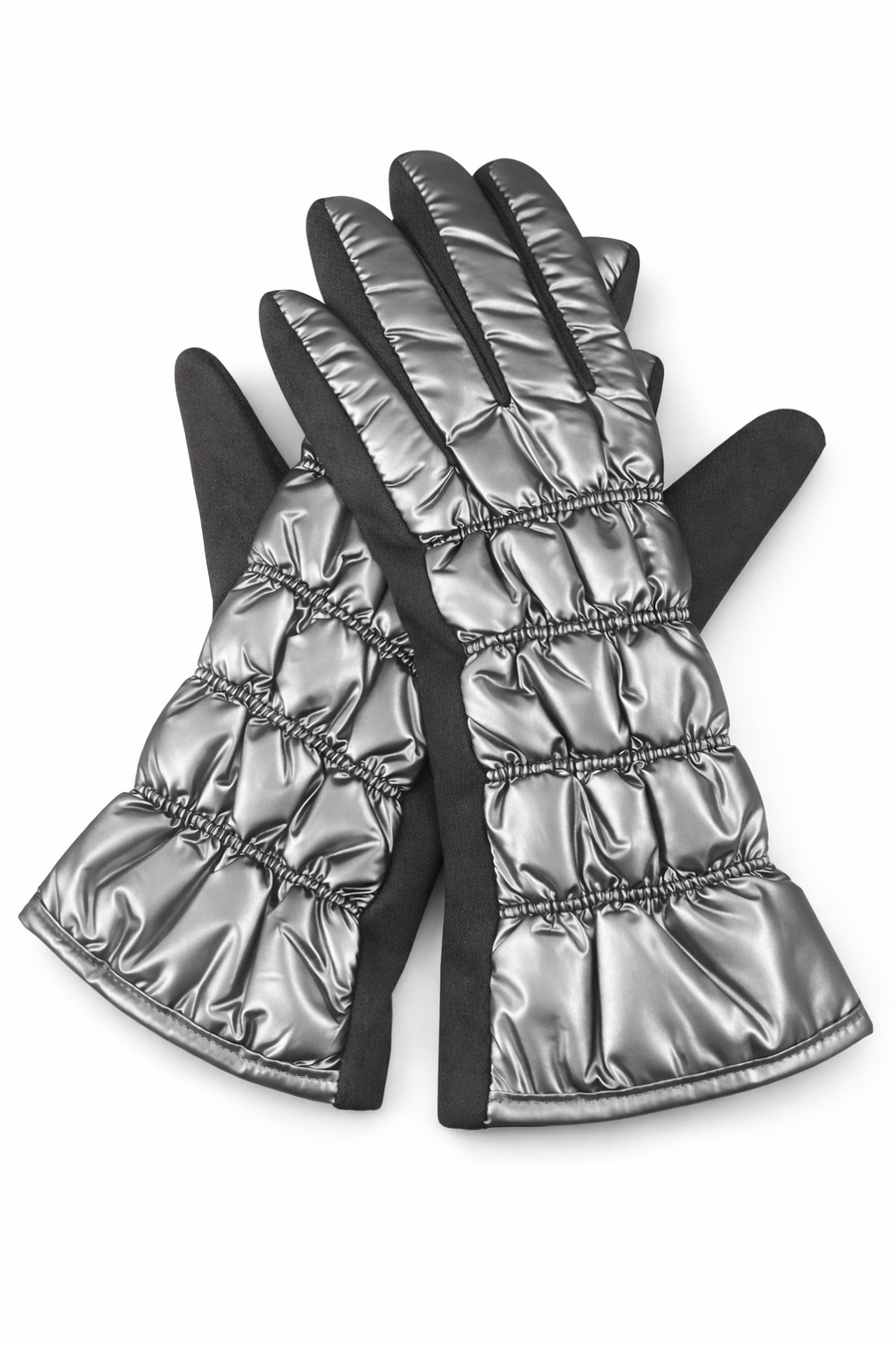 Kapitone Gümüş Eldiven