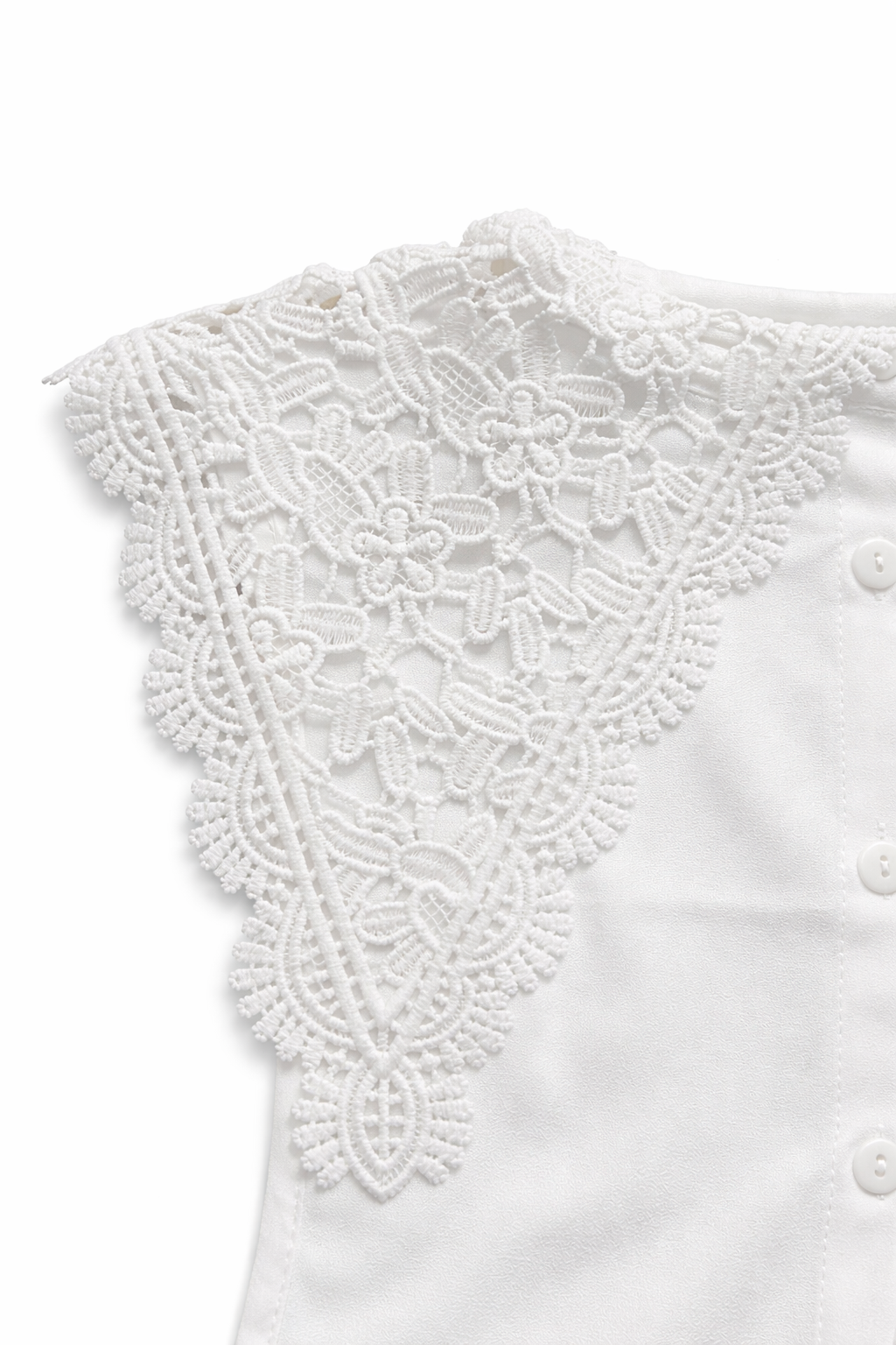 Uzun Güpür Detaylı Yakalık