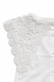 Uzun Güpür Detaylı Yakalık