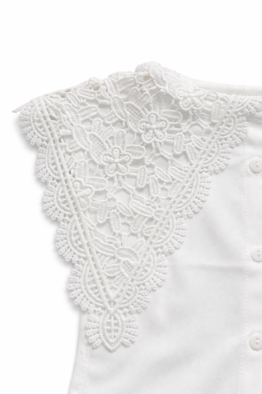 Uzun Güpür Detaylı Yakalık