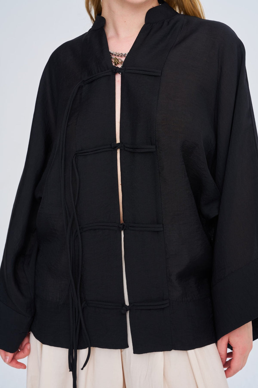 Çin Yaka Oversize Kimono 34991