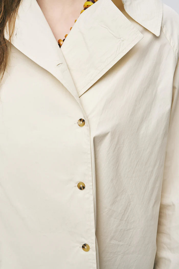 ORF-Kruvaze Görünümlü Modern Kesim Sarı Gömlek