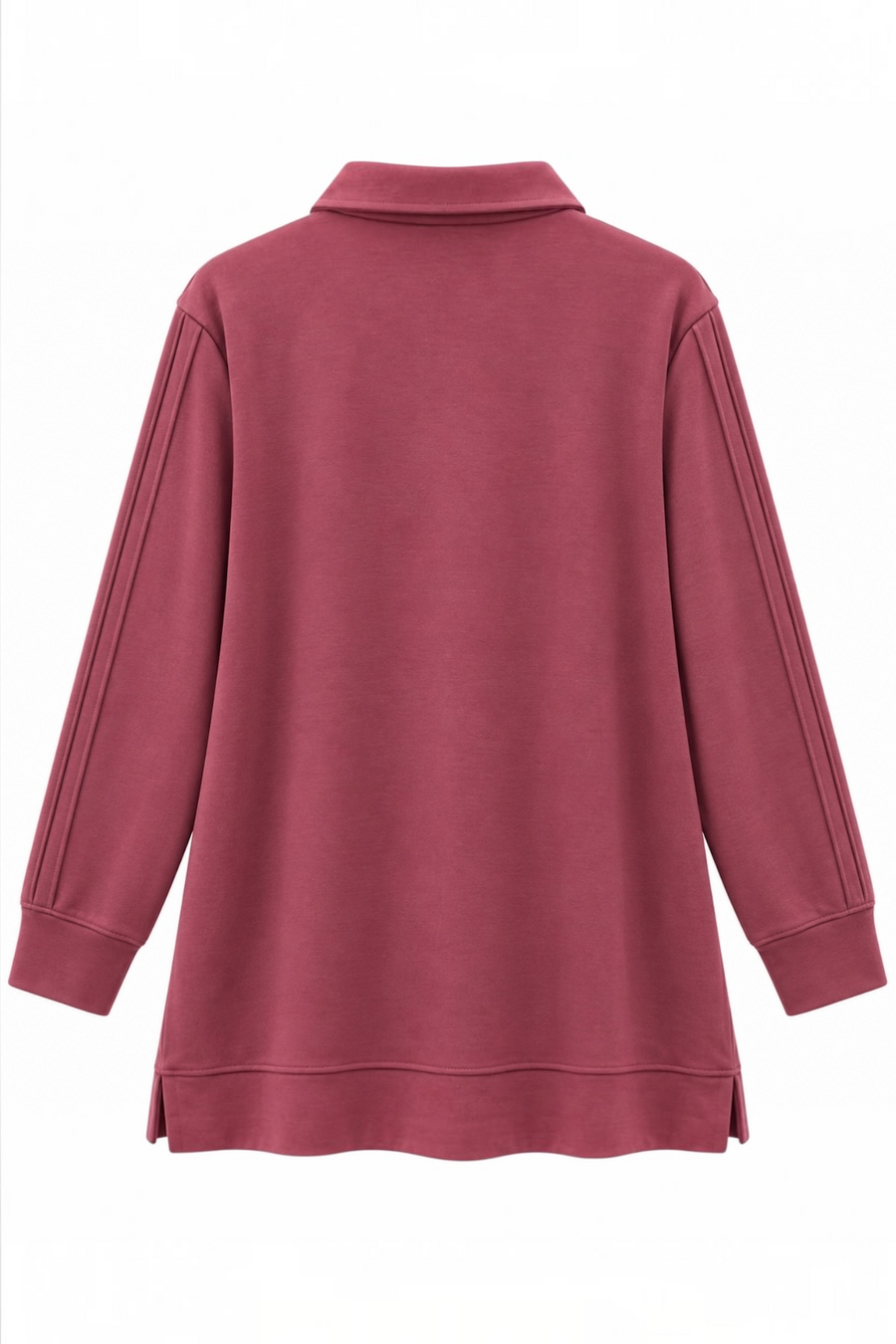 Polo Yaka Kol Pile Fermuarlı Takım RS0194 | Bordo
