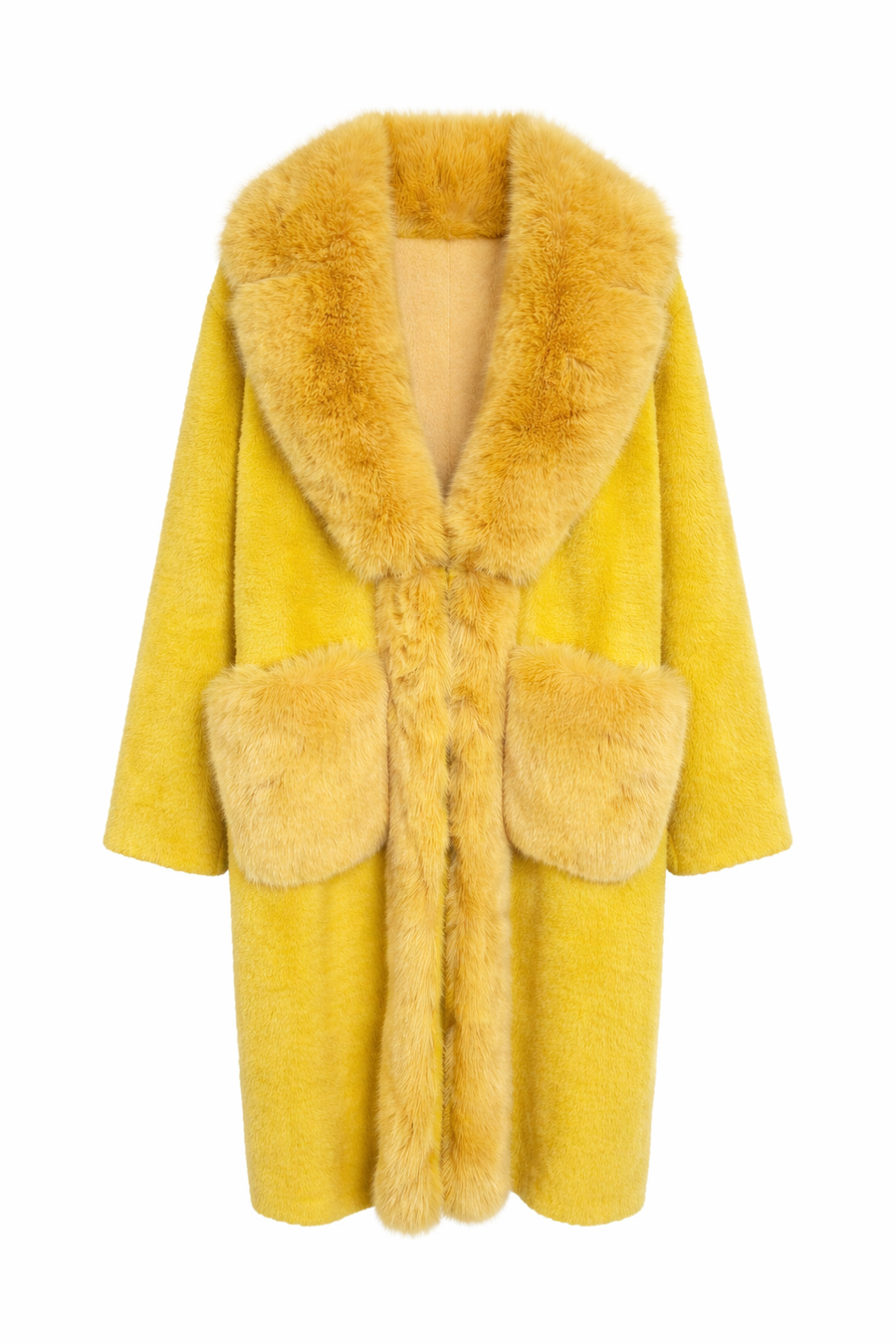 İthal Angora Kürk Sarı