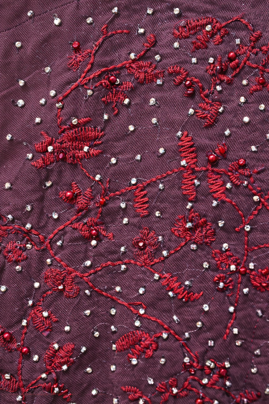 Royal Night Taşlı Bomber Bordo