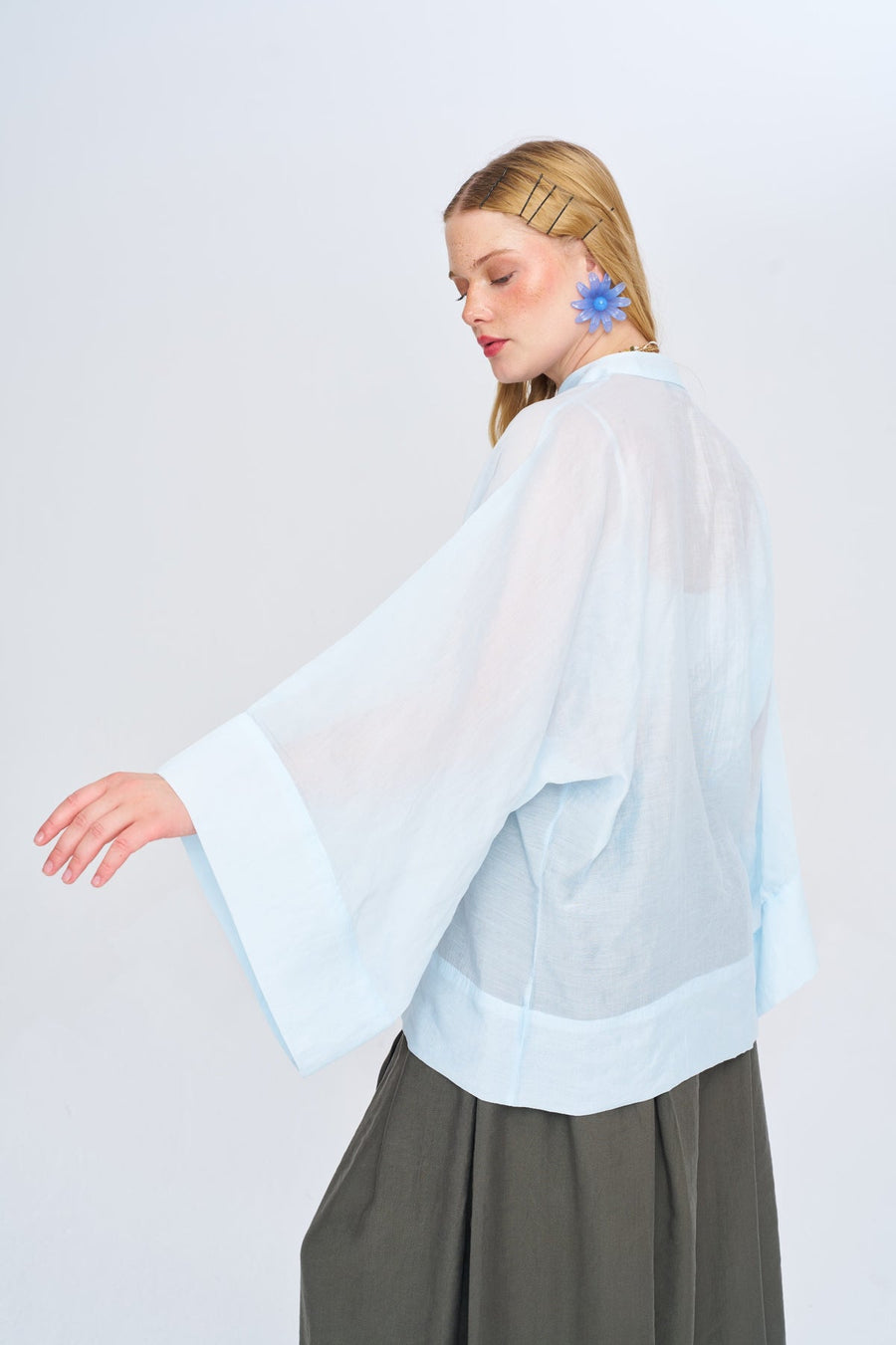 Çin Yaka Oversize Kimono 34991