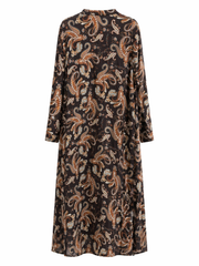 Lilyum Desenli Elbise - Hyl0362