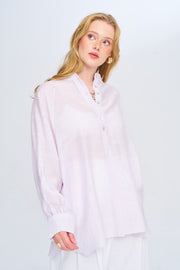 Hakim Yaka Desenli Gömlek Lila Rs34977