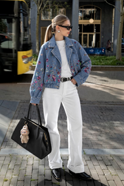Moonflower Denim Ceket