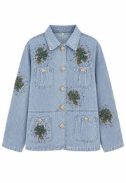 İşleme Denim Ceket