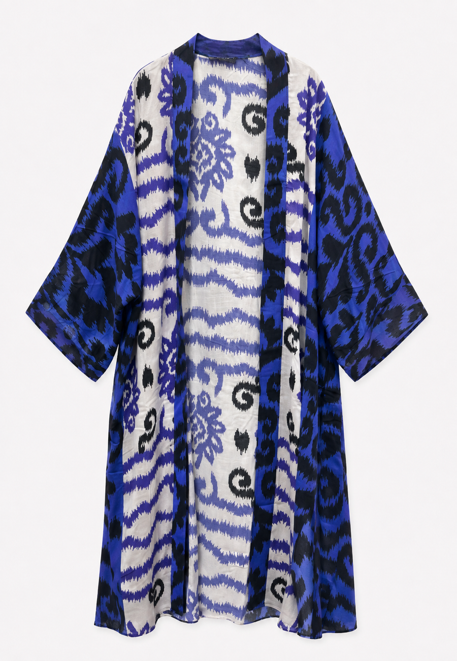 Etnik Desen Viskon Kimono