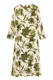 Lilyum Desenli Elbise - HYL0362