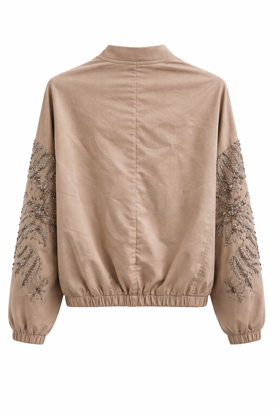 Royal Night Taşlı Bomber Bej 72539