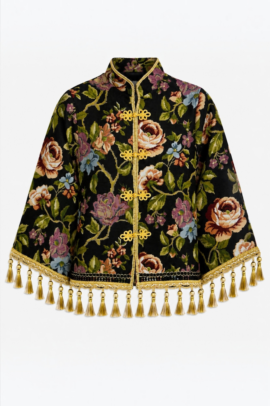 Versailles Desenli Püsküllü Goblen Ceket No:72