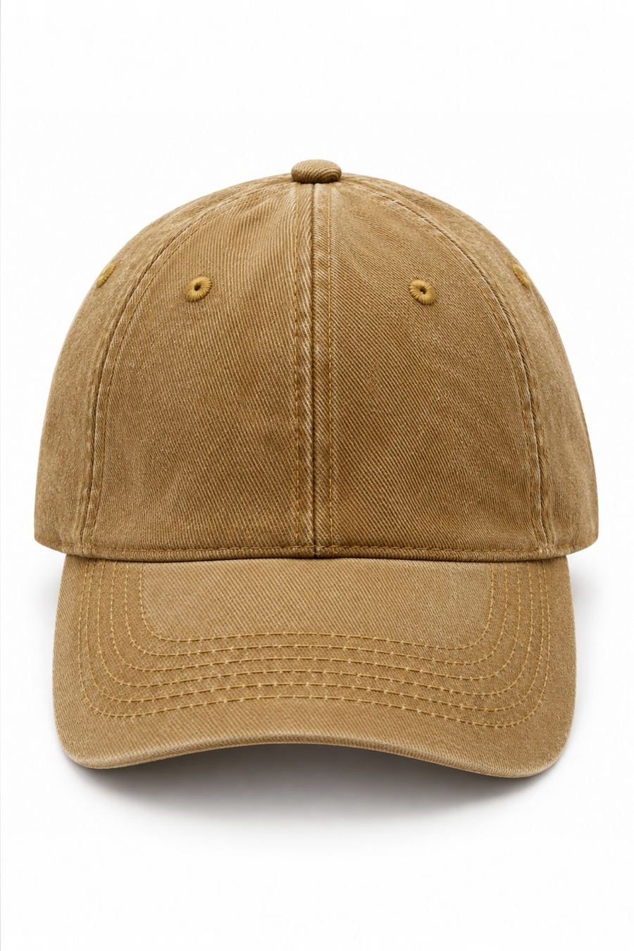 Yıkamalı Denim Kap Şapka RS31SPK | Camel