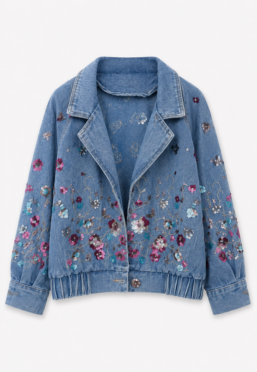 Moonflower Denim Ceket