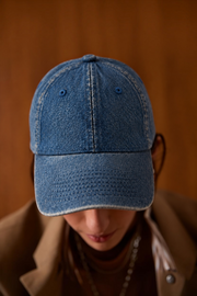 Yıkamalı Denim Kap Şapka RS31SPK | Mavi