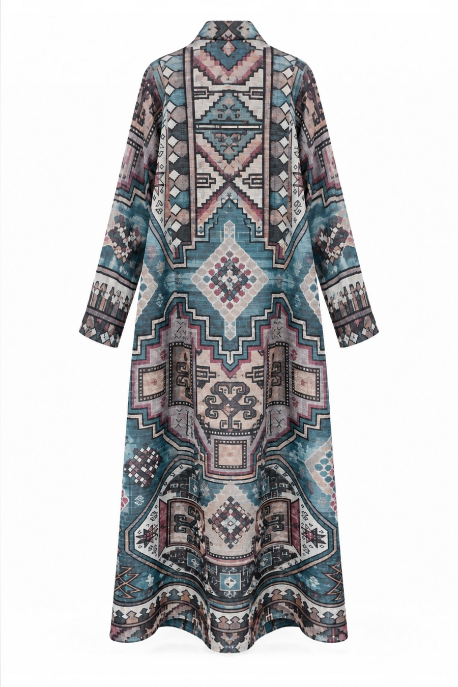 Akordiyon Desenli Kaftan