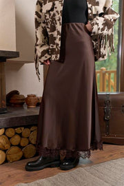 7173 Saten Dantelli Etek