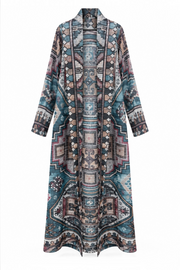 Akordiyon Desenli Kaftan