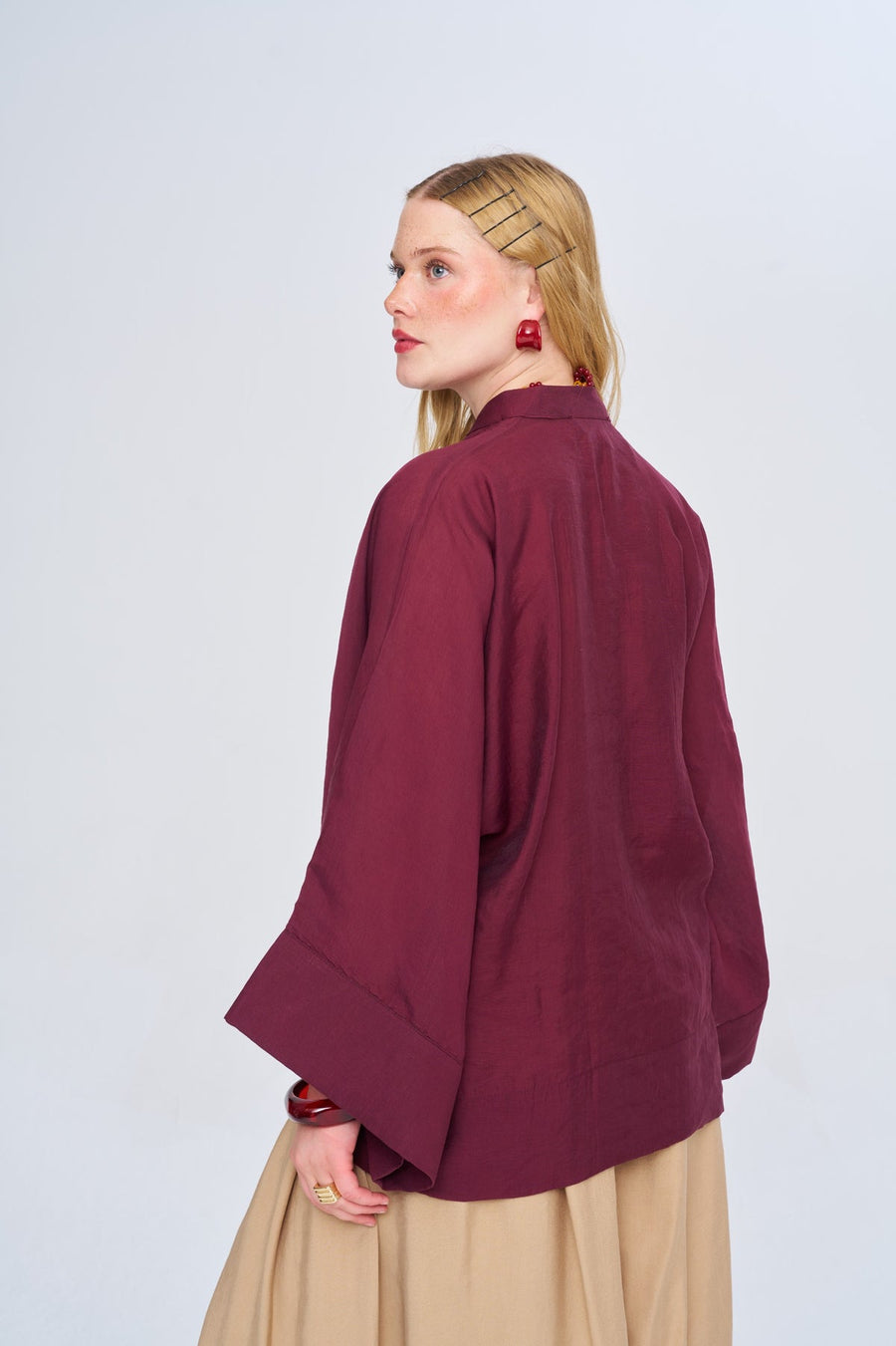 Çin Yaka Oversize Kimono 34991