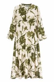 Lilyum Desenli Elbise - HYL0362