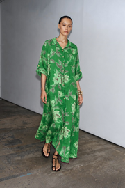 Ham Keten Desenli Gömlek