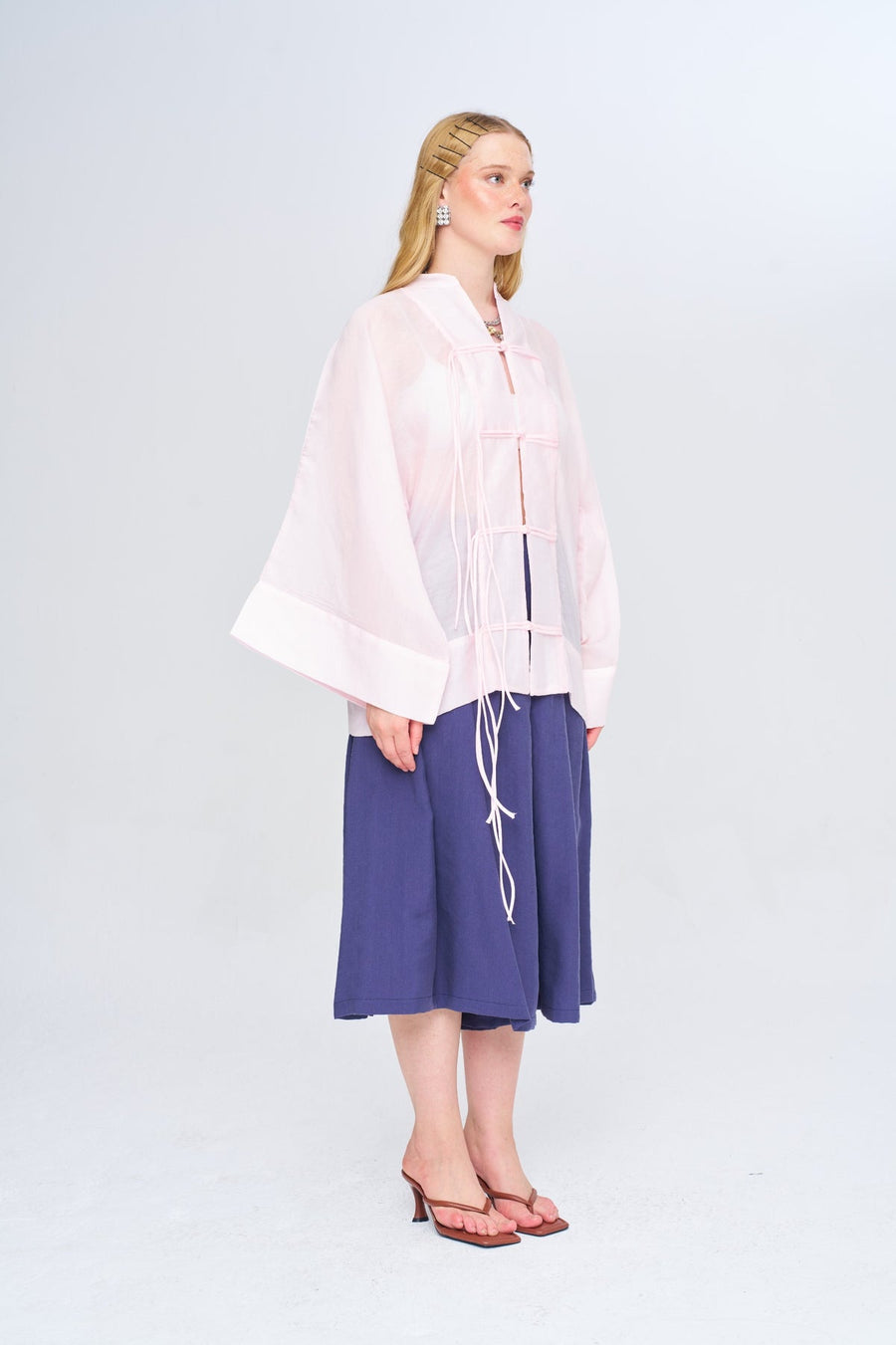 Çin Yaka Oversize Kimono 34991