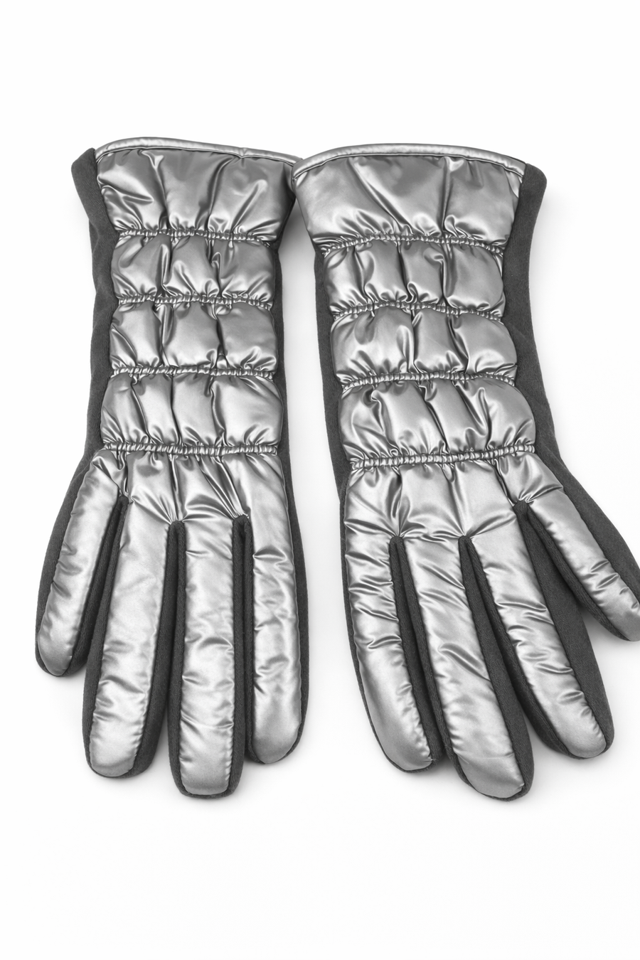 Kapitone Gümüş Eldiven