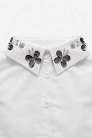 Kelebek İşlemeli Yakalık