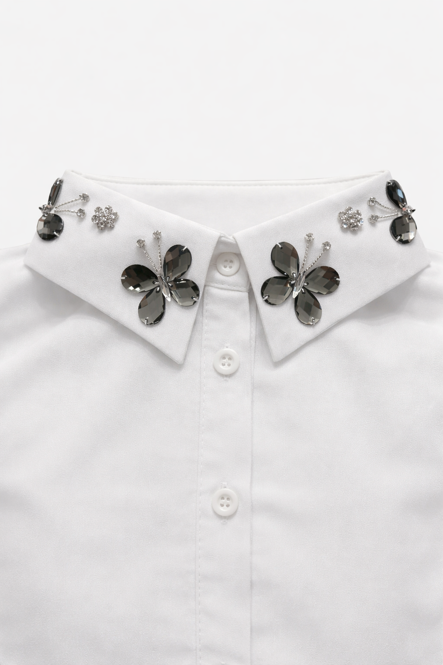 Kelebek İşlemeli Yakalık