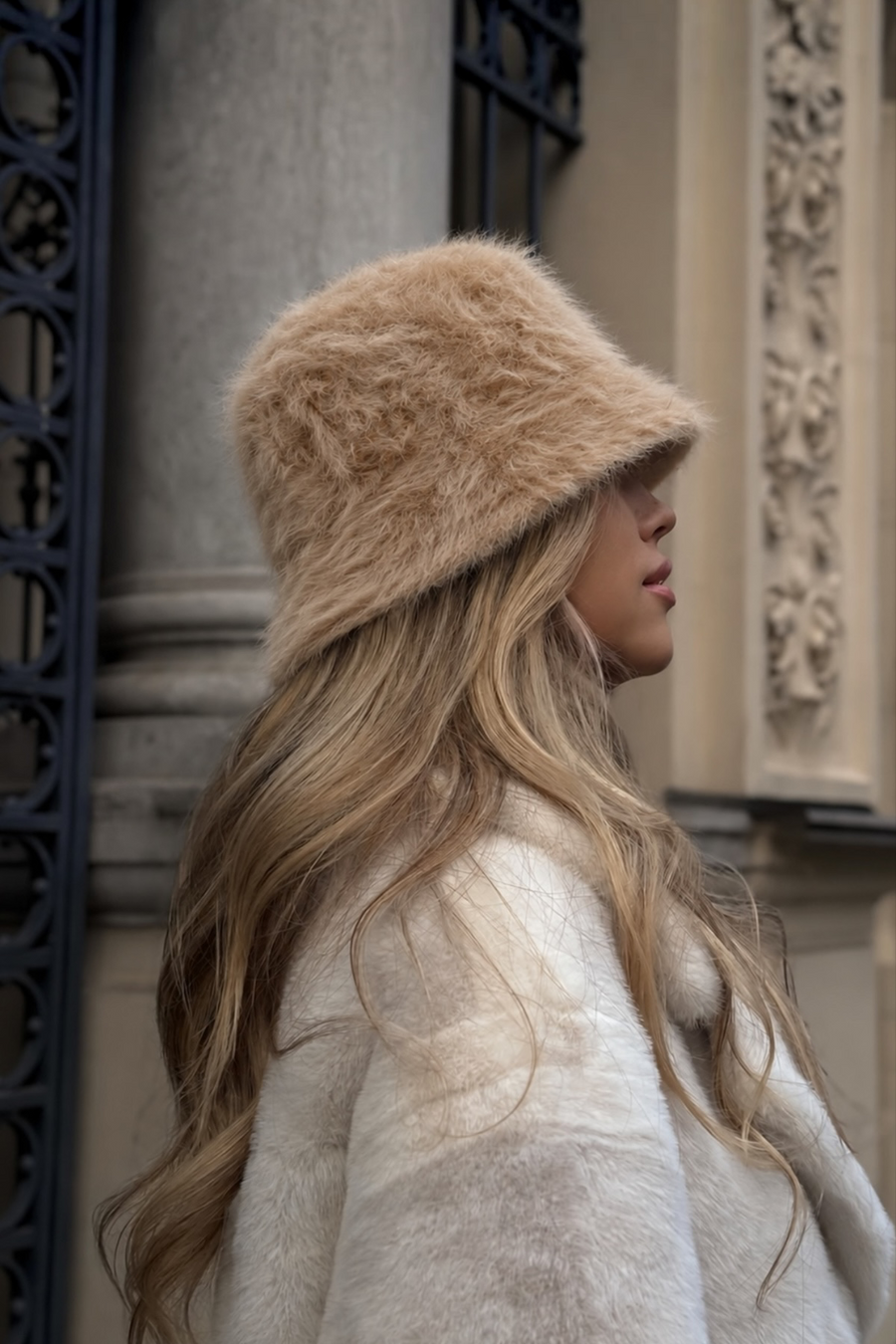 Yünlü Keçe Bucket Şapka RS1147SPK | Camel