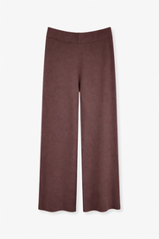 İthal Triko İşlemeli Takım-Kahverengi