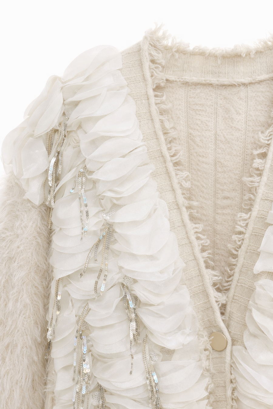 Angora Detaylı Mini Hırka