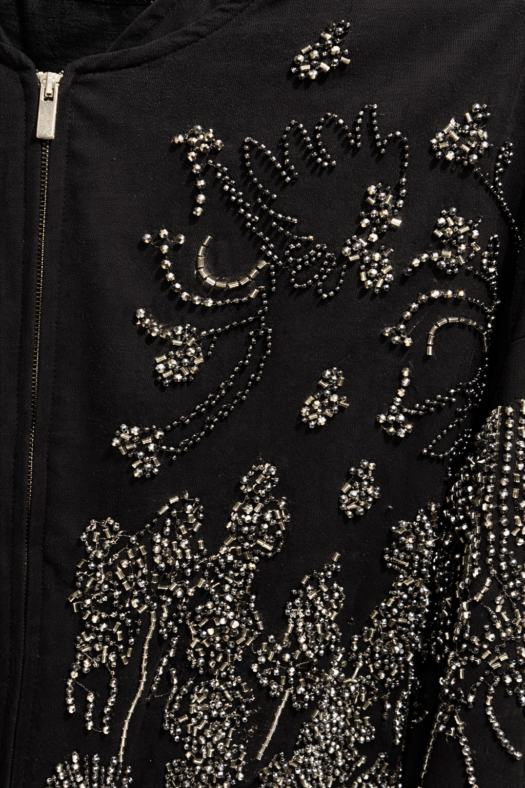 Royal Night Taşlı Bomber Siyah