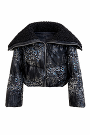 Chn-Payetli Kısa Şişme Mont