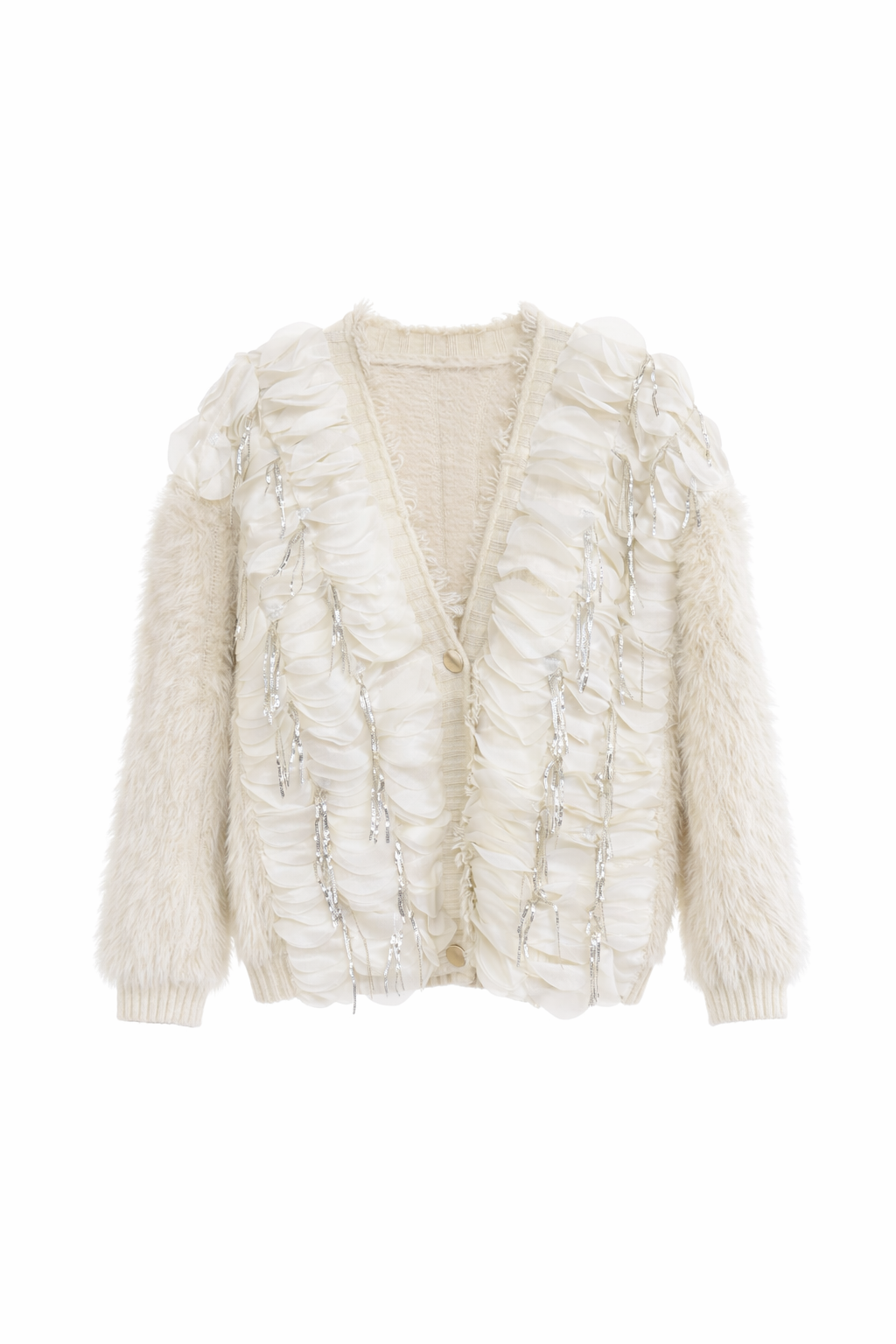 Angora Detaylı Mini Hırka