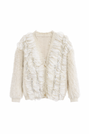 Angora Detaylı Mini Hırka