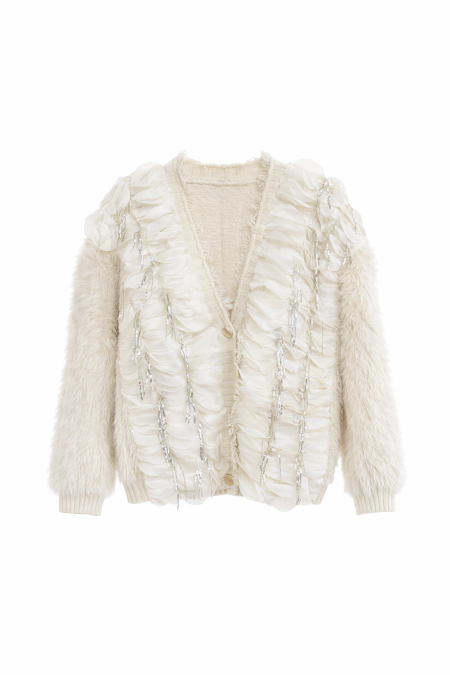 Angora Detaylı Mini Hırka