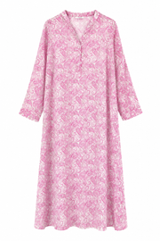 Lilyum Desenli Elbise Pembe- HYL0362